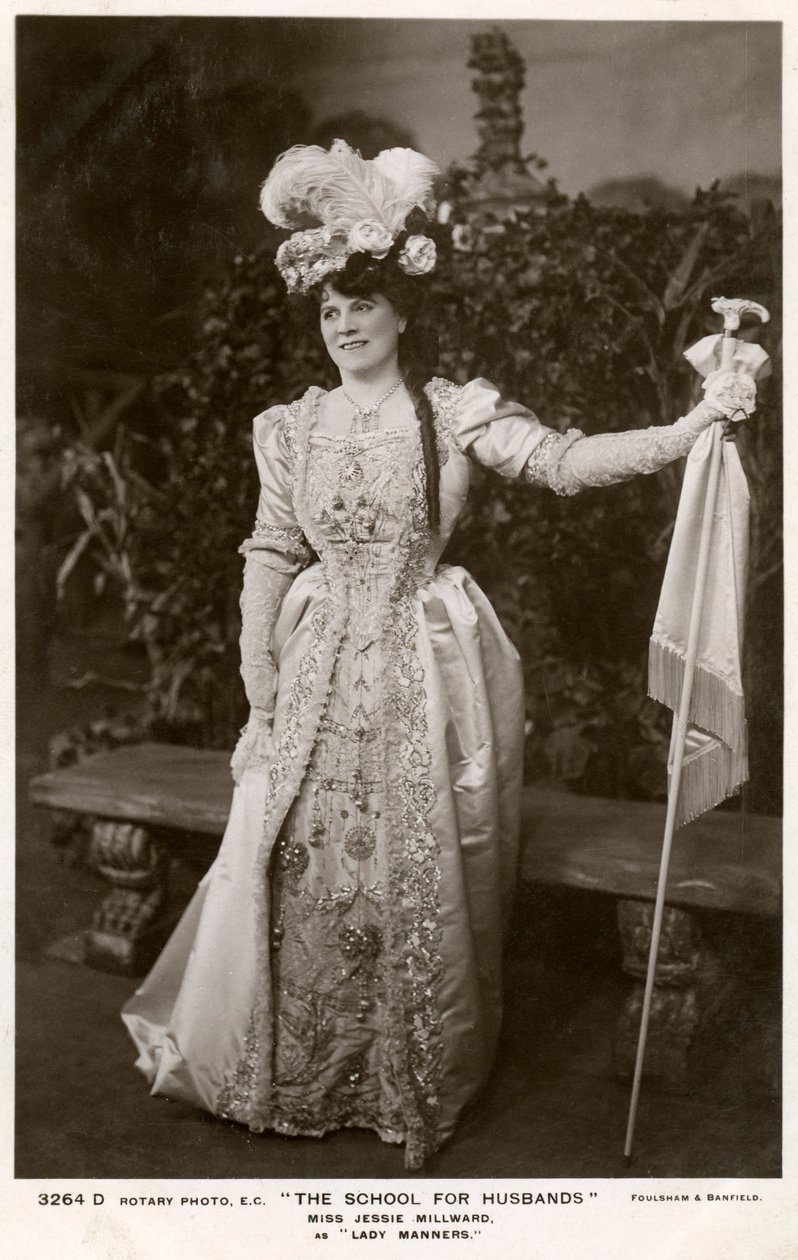 Jessie Millward, britische Schauspielerin, um 1906 von Foulsham and Banfield