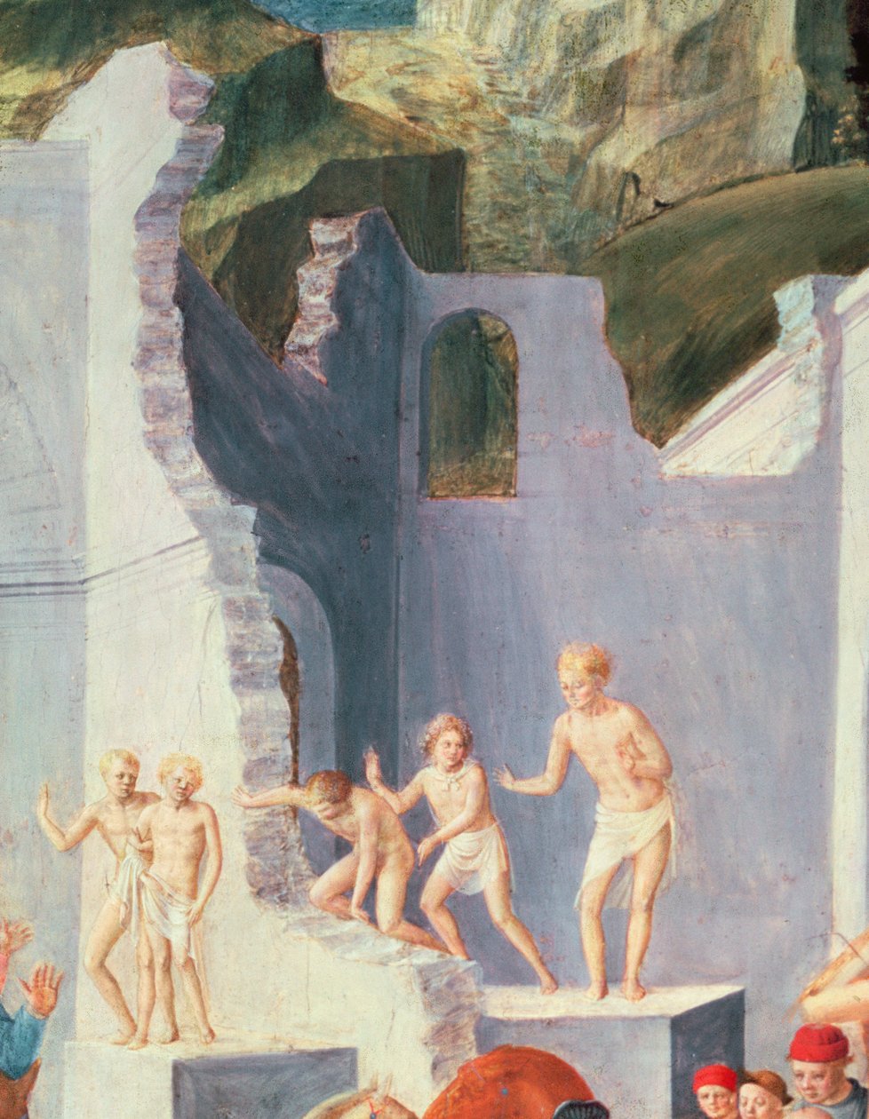 Anbetung der Könige (Detail) von Fra Angelico