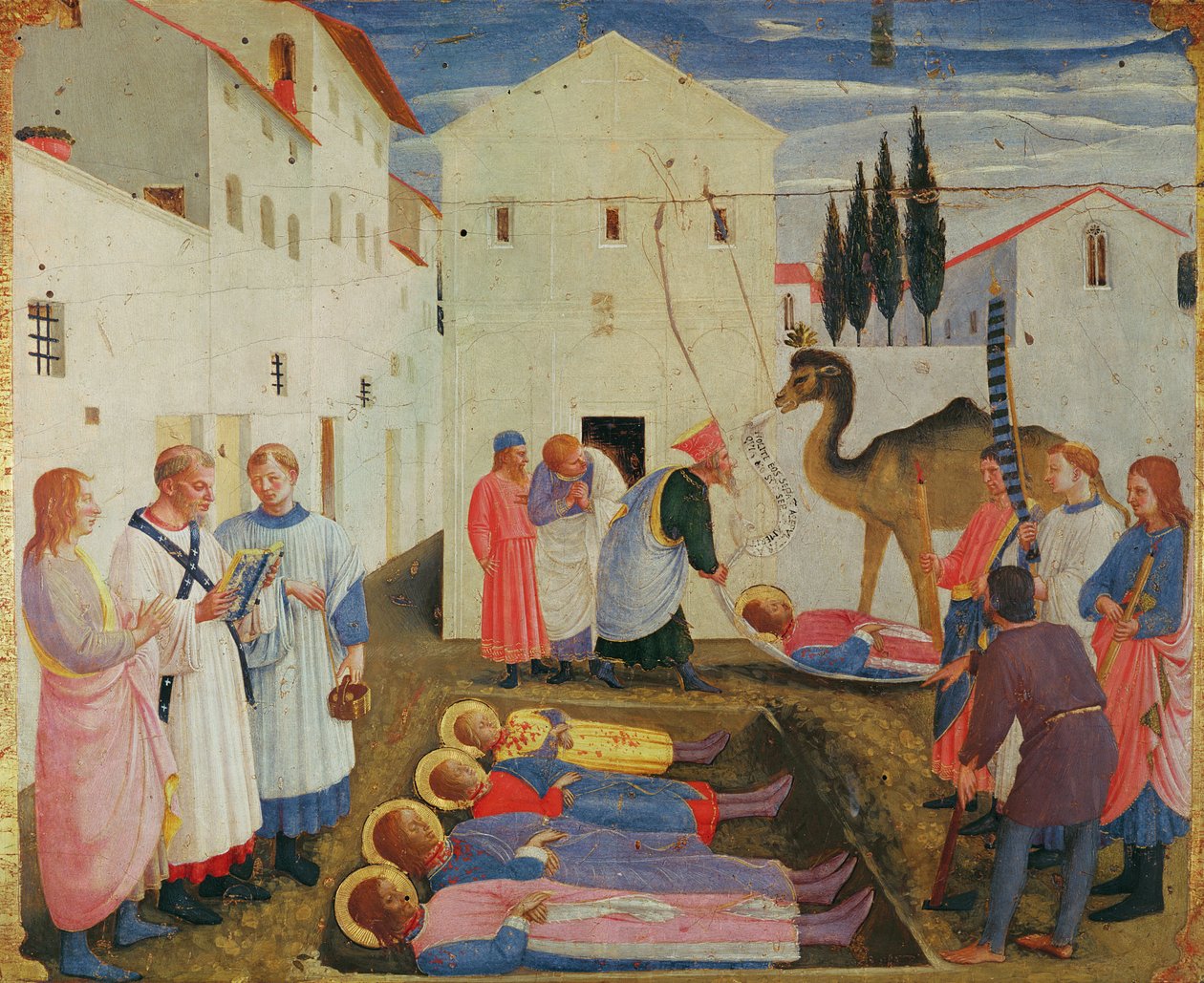 Begräbnis der Heiligen Cosimo und Damian von Fra Angelico