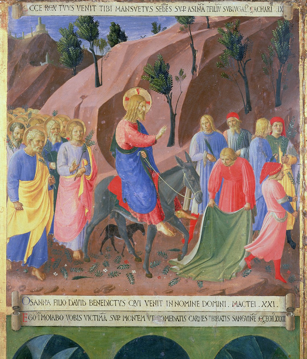 Einzug Christi in Jerusalem (Detail) von Fra Angelico