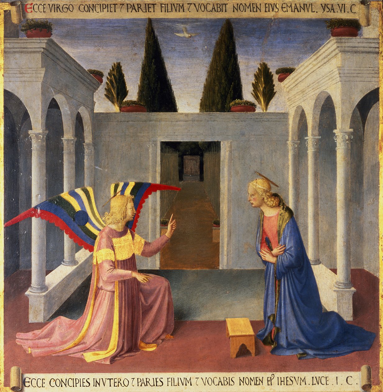 Die Verkündigung (Detail) von Fra Angelico