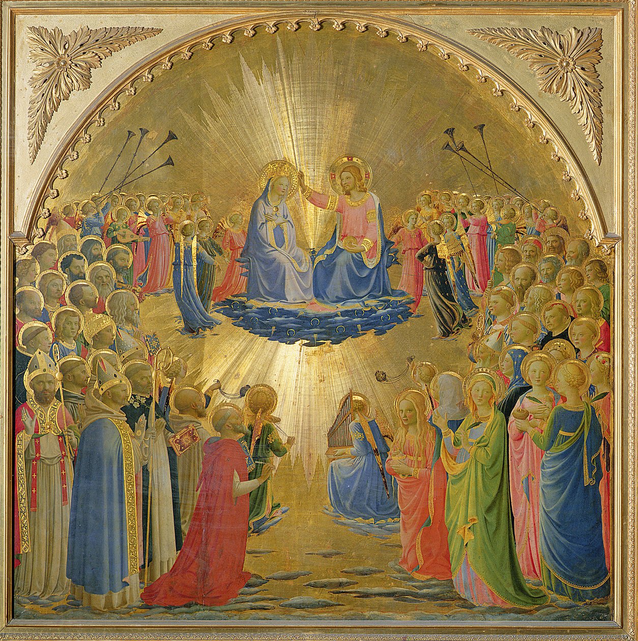 Die Krönung der Jungfrau, c.1440 von Fra Angelico