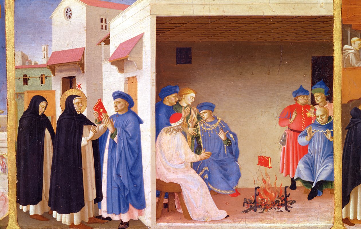 Die Krönung der Jungfrau (Detail) von Fra Angelico