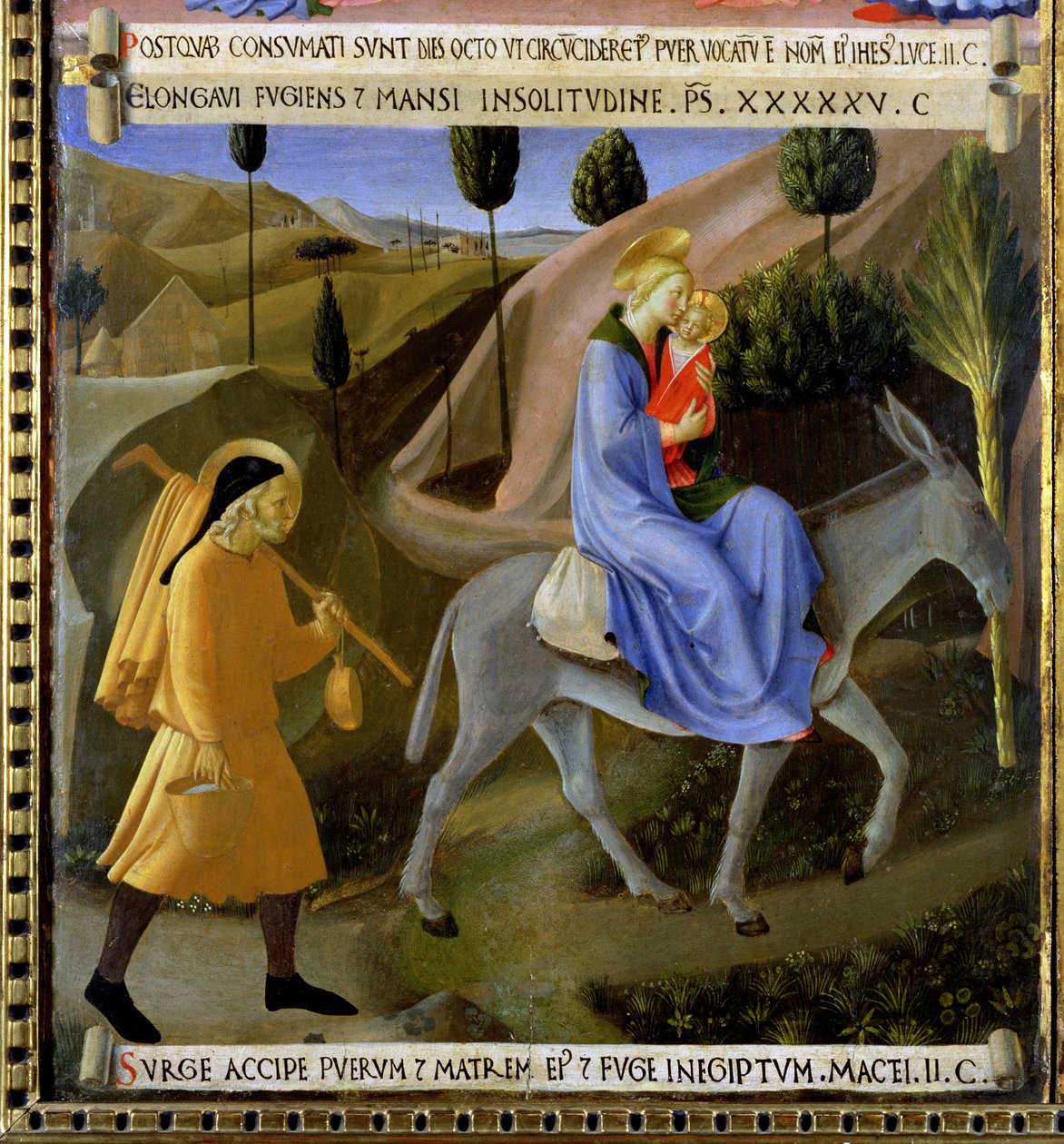 Die Flucht nach Ägypten (Detail) von Fra Angelico