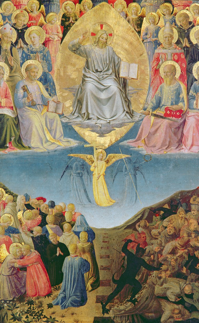 Das Jüngste Gericht, zentrales Panel eines Triptychons von Fra Angelico