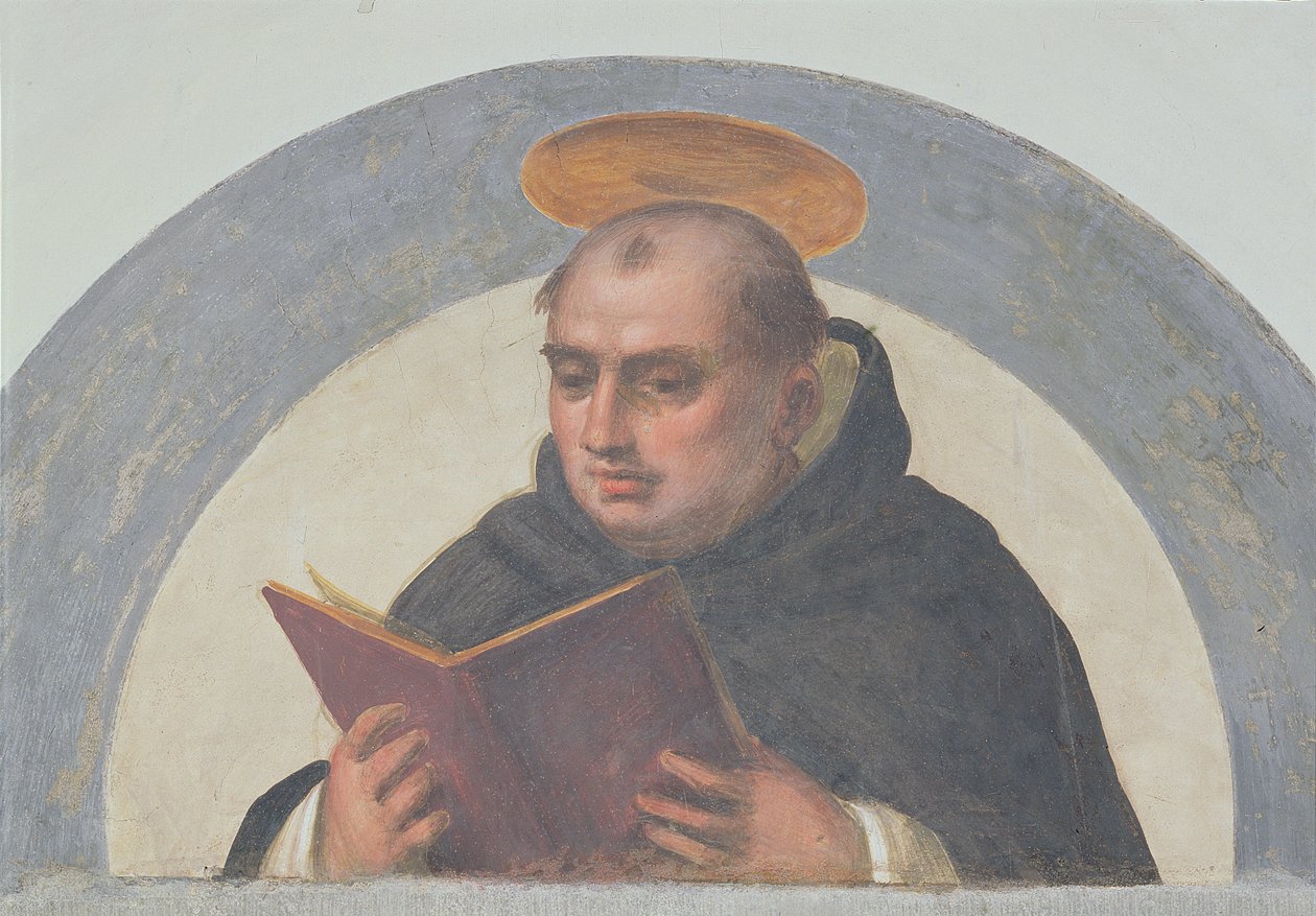 St. Thomas von Aquin beim Lesen, ca. 1510-11 von Fra Bartolommeo