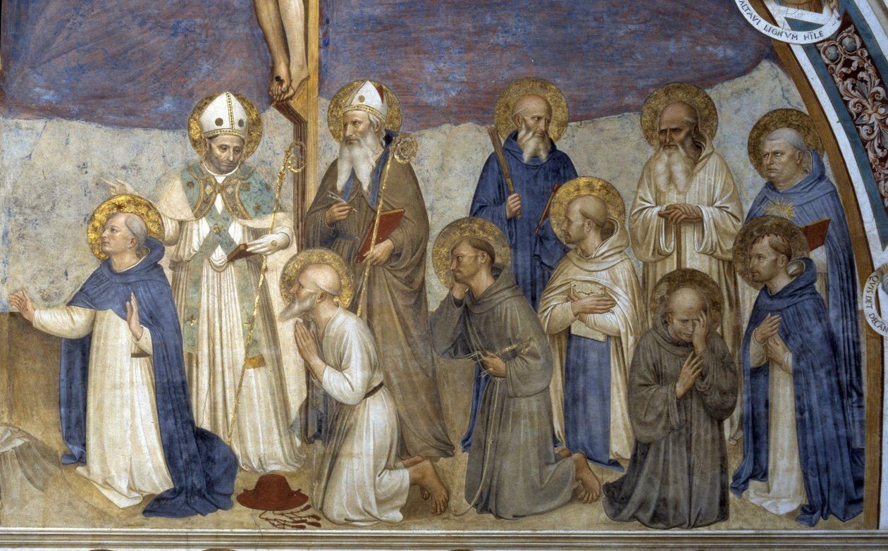 Kreuzigung mit Heiligen (Detail) von Fra  Angelico