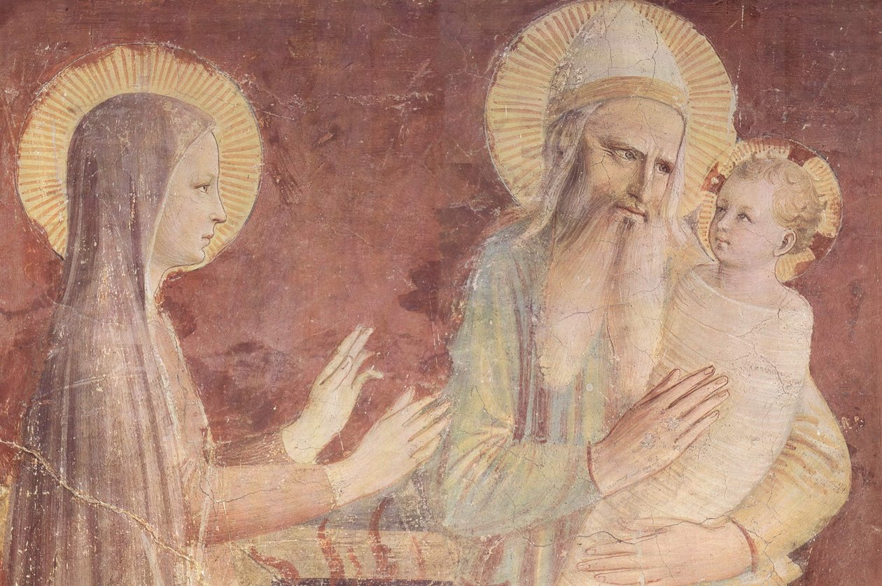 Die Darstellung im Tempel (Detail) von Fra Angelico