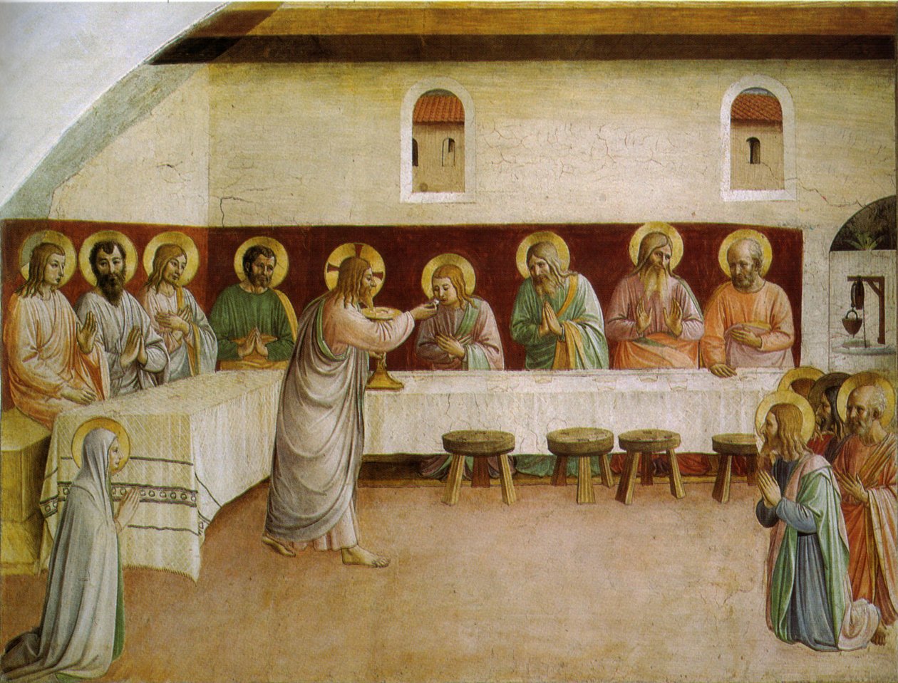 Das letzte Abendmahl von Fra Angelico