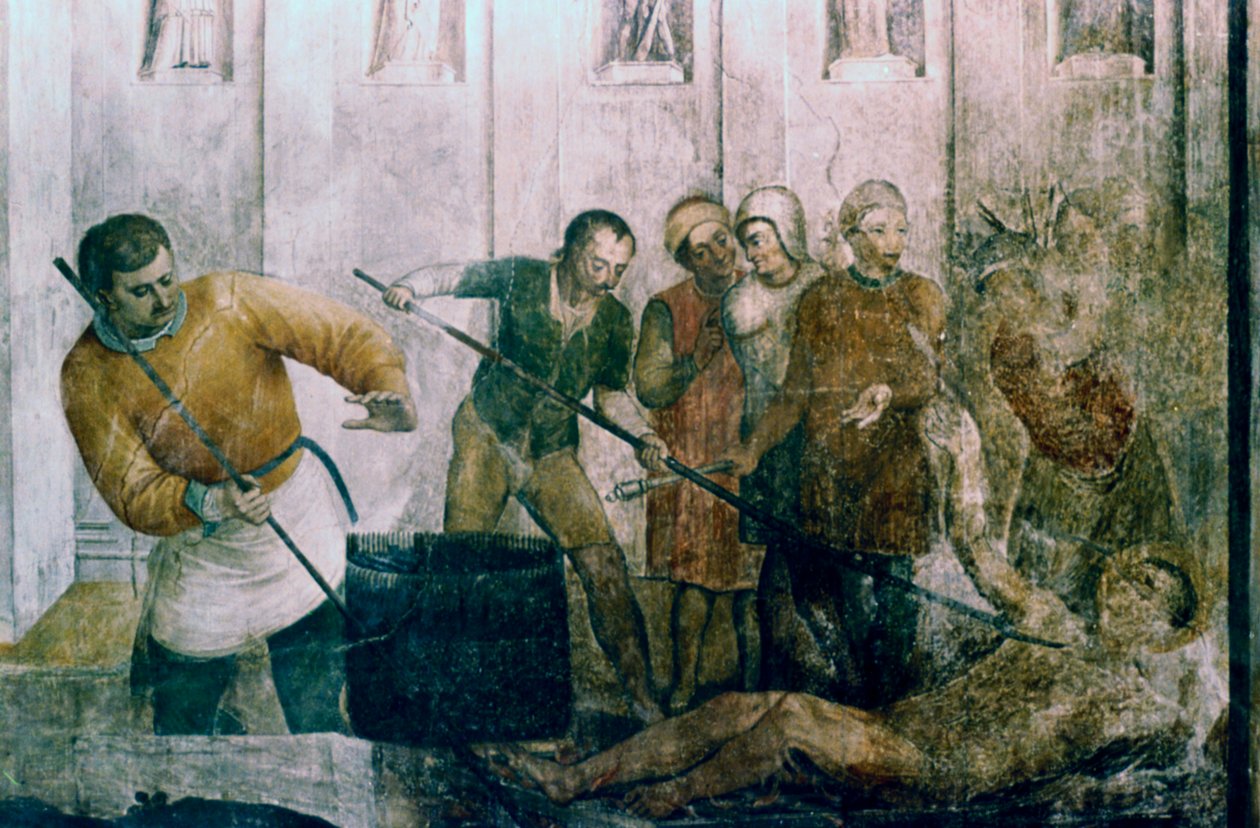 Martyrium des Hl. Laurentius, Mitte des 15. Jahrhunderts von Fra Angelico