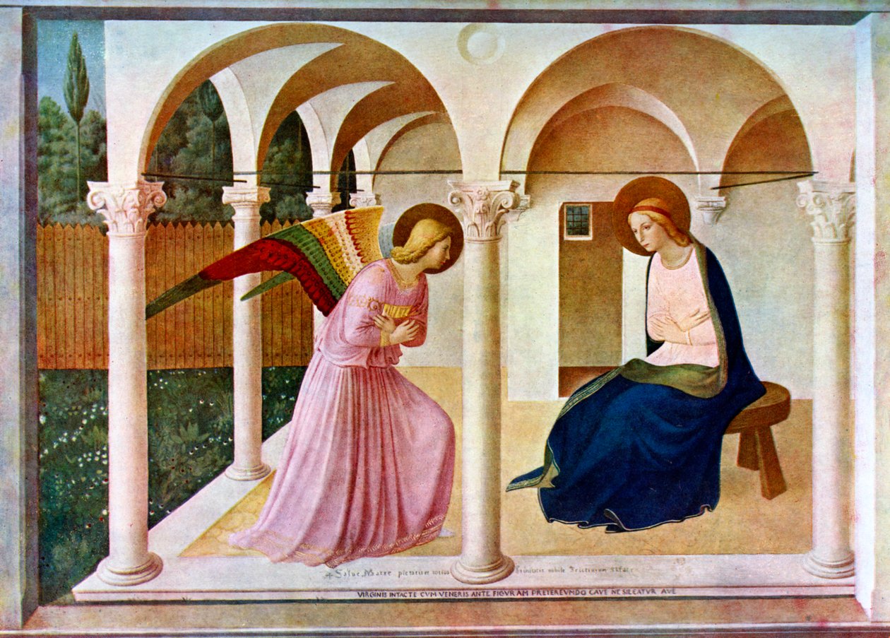 Die Verkündigung, um 1438-1445 von Fra Angelico