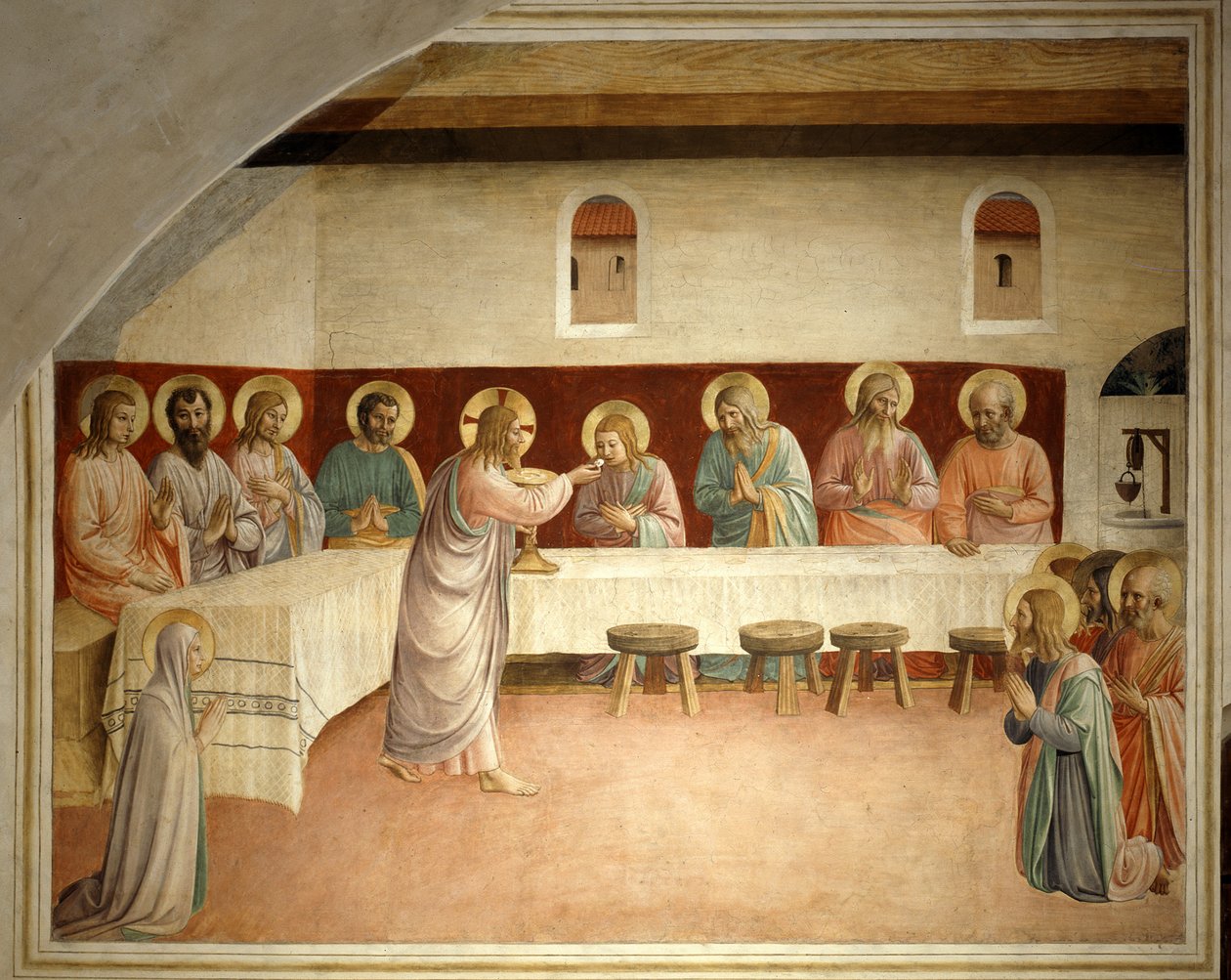 Die Kommunion der Heiligen von Fra Angelico