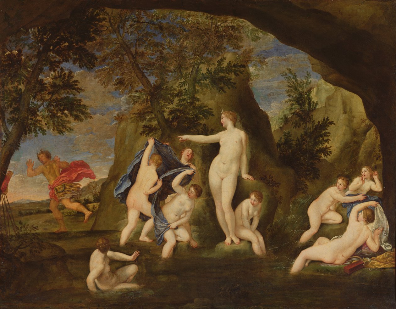 Actaeon verwandelt sich in einen Hirsch von Francesco Albani