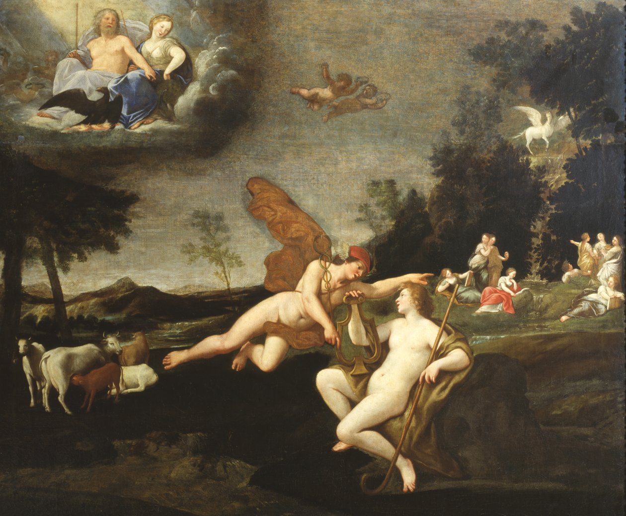 Merkur und Apollo von Francesco Albani