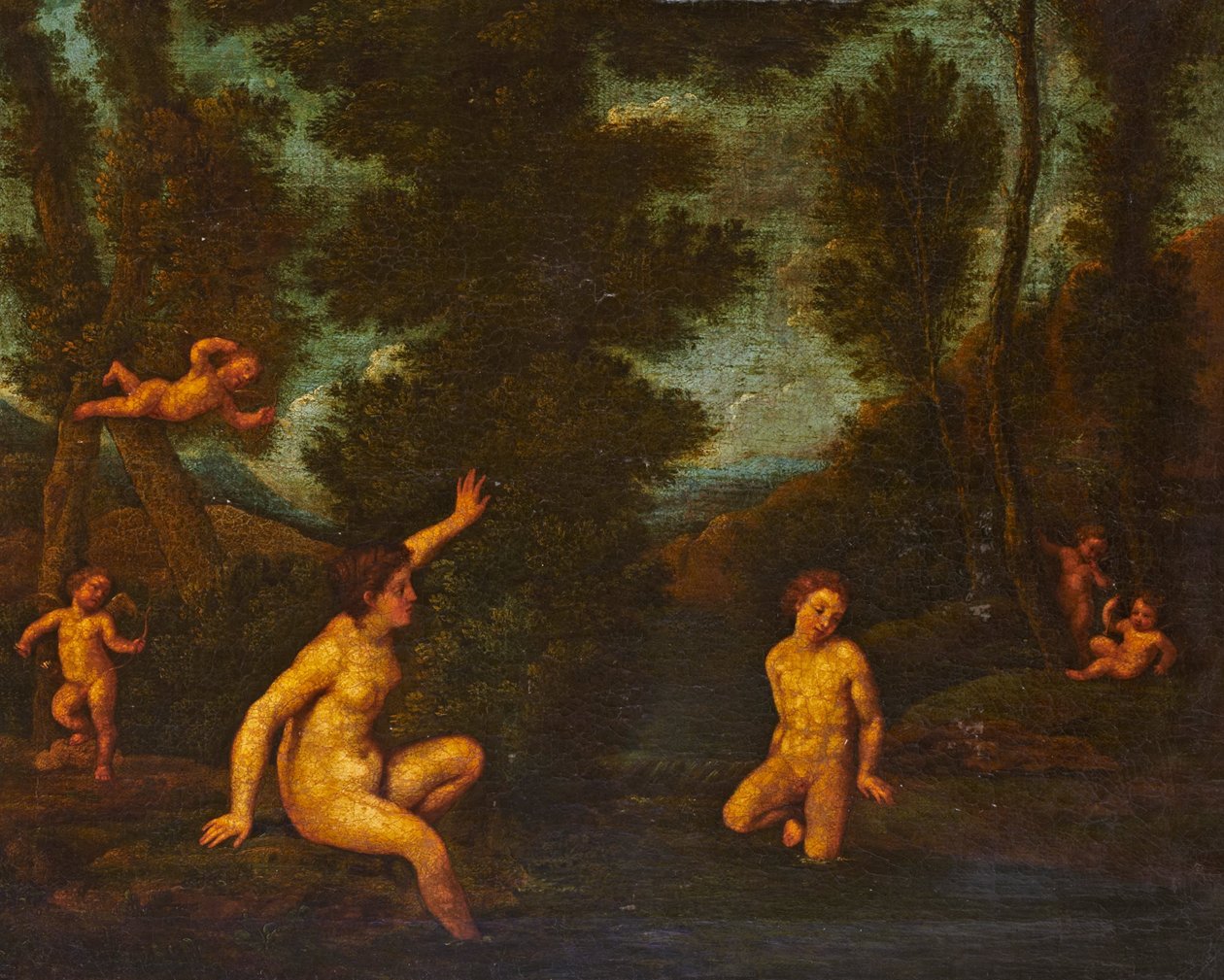 Salmacis und Hermaphroditus von Francesco Albani