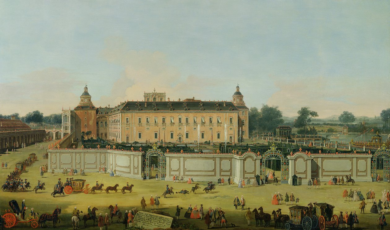 Der Palast von Aranjuez, 1756 von Francesco Battaglioli