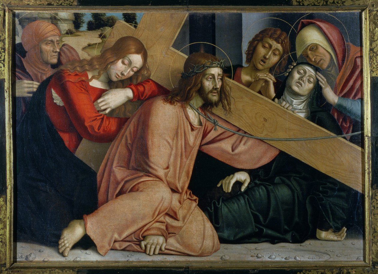 Christus fällt unter dem Kreuz von Francesco Bonsignori