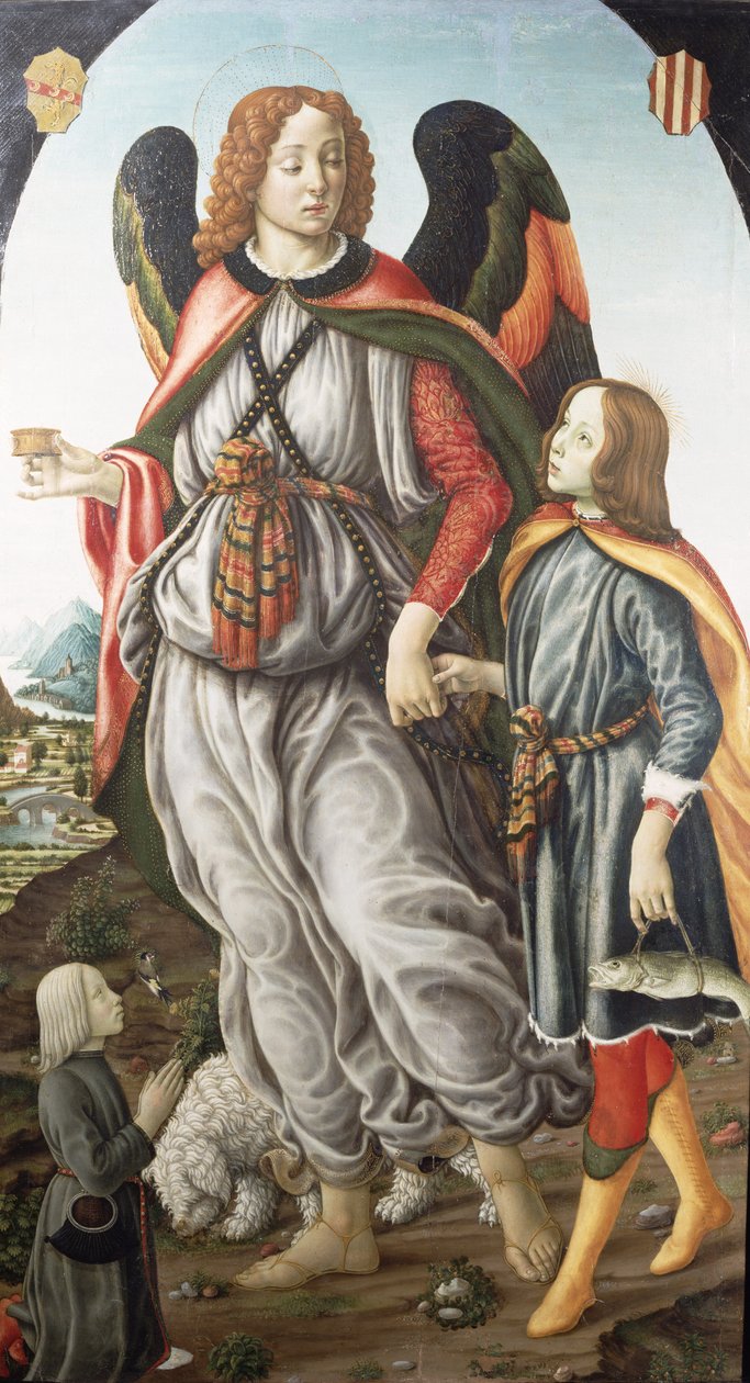 Tobias und der Erzengel Raphael von Francesco Botticini