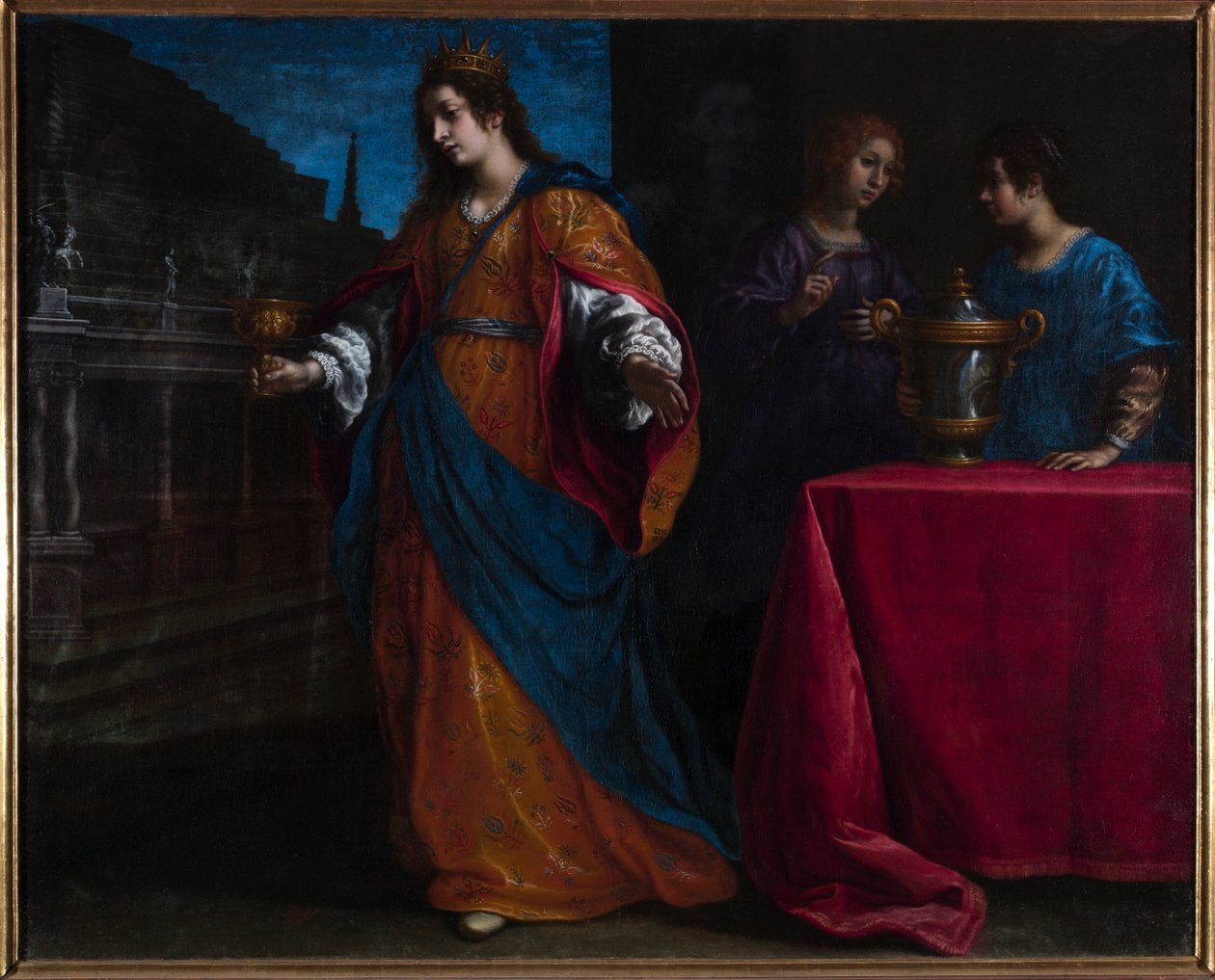 Artemesia trinkt die Asche von Mausolus, c.1625 von Francesco Curradi