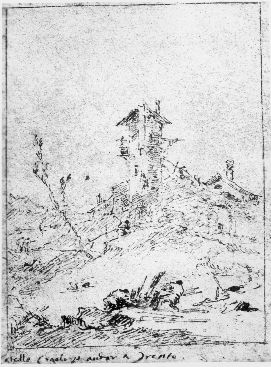 Castel Cogolo Per Andar a Trento von Francesco Guardi