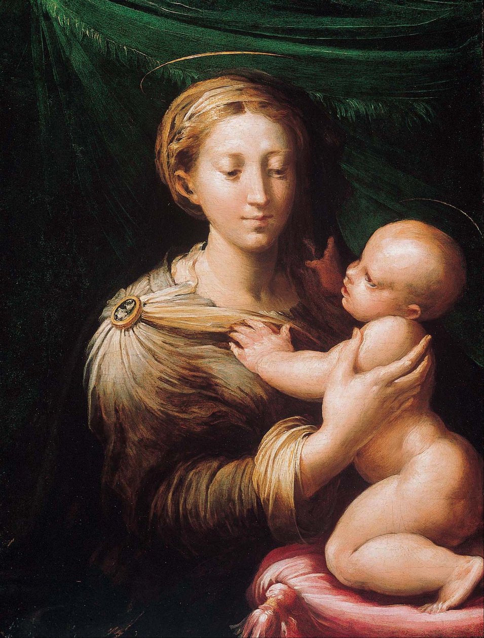Die Madonna und das Kind von Parmigianino