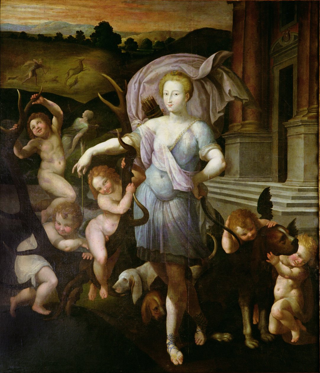 Allegorisches Porträt von Diane de Poitiers (1499-1566), 1556 von Francesco Primaticcio