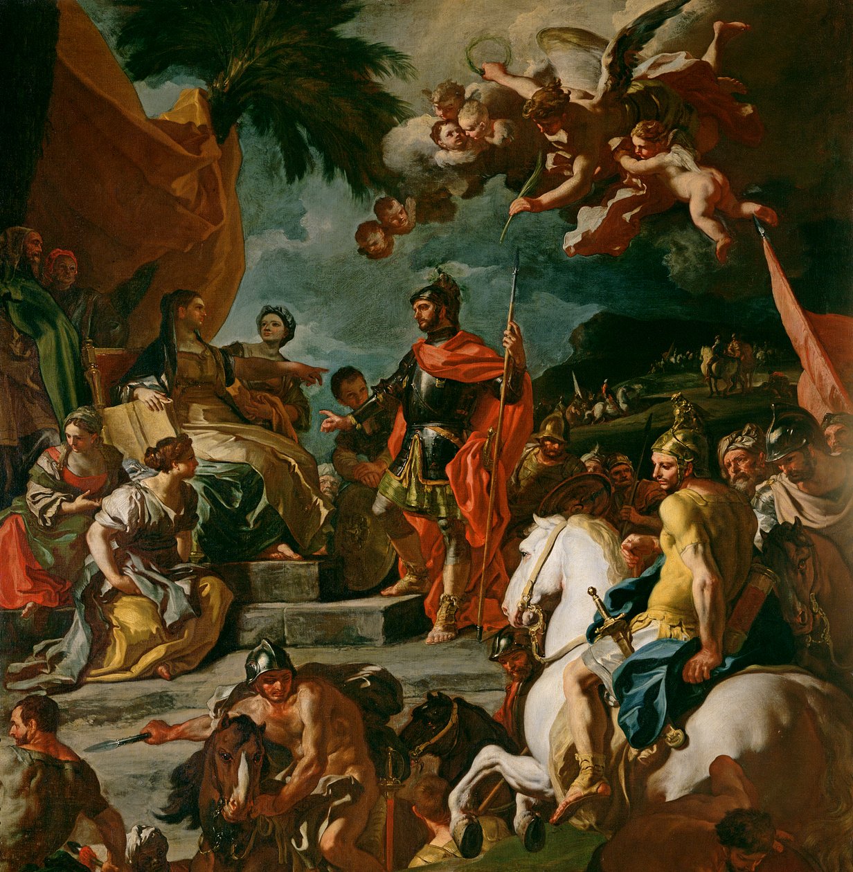 Barak und Deborah (Detail) von Francesco Solimena