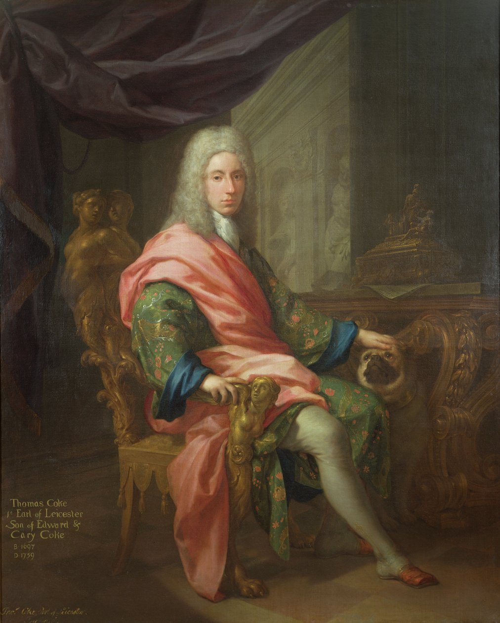 Thomas Coke (geb. 1698), 1. Earl of Leicester (der ersten Schöpfung) von Francesco Trevisani