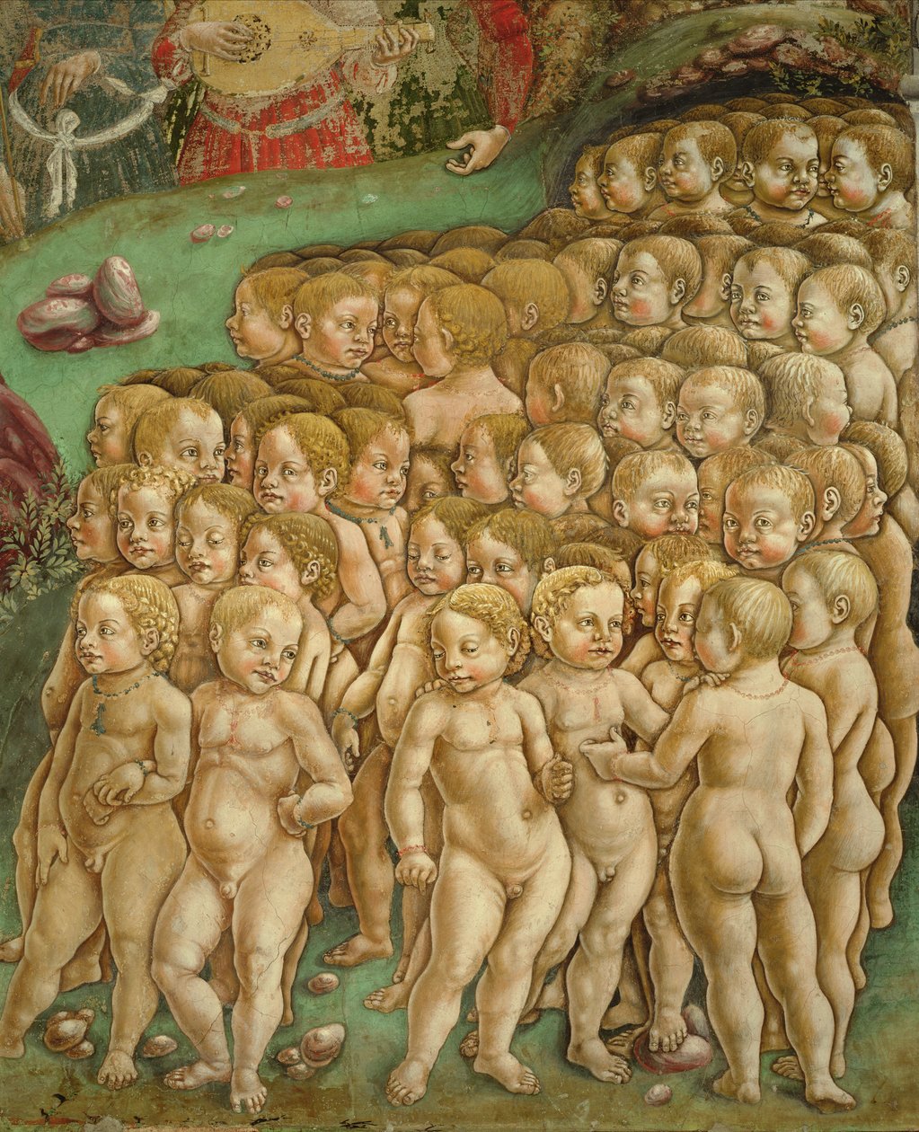 Allegorie des Mai: Triumph des Apollo (Mese di Maggio: Trionfo di Apollo), 1469 - 1470, 15. Jahrhundert, Fresko von Francesco del Cossa
