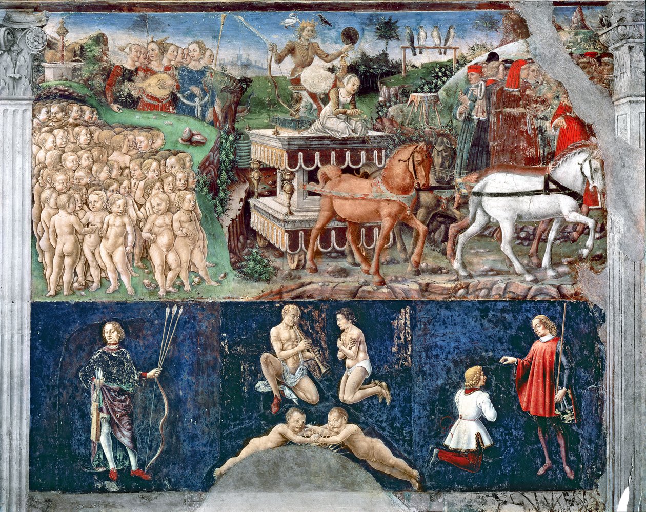 Der Monat Mai: Triumph des Apollo und der Tierkreis von Francesco del Cossa
