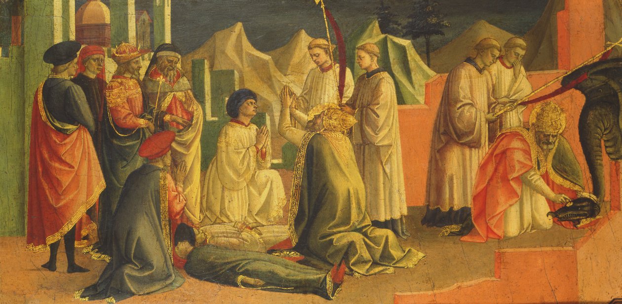 Geschichte des Heiligen Sylvester von Francesco di Stefano Pesellino