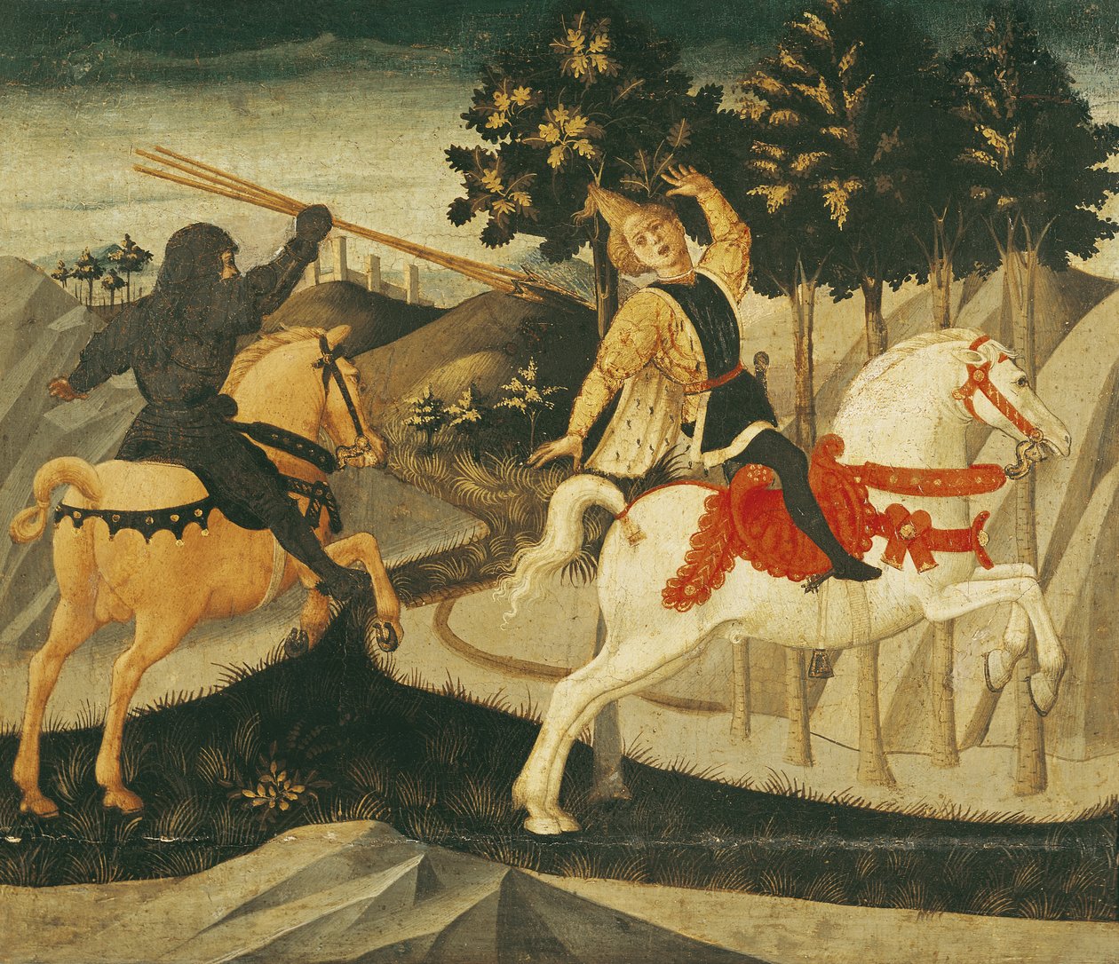 Der Tod von Absalom von Francesco di Stefano Pesellino