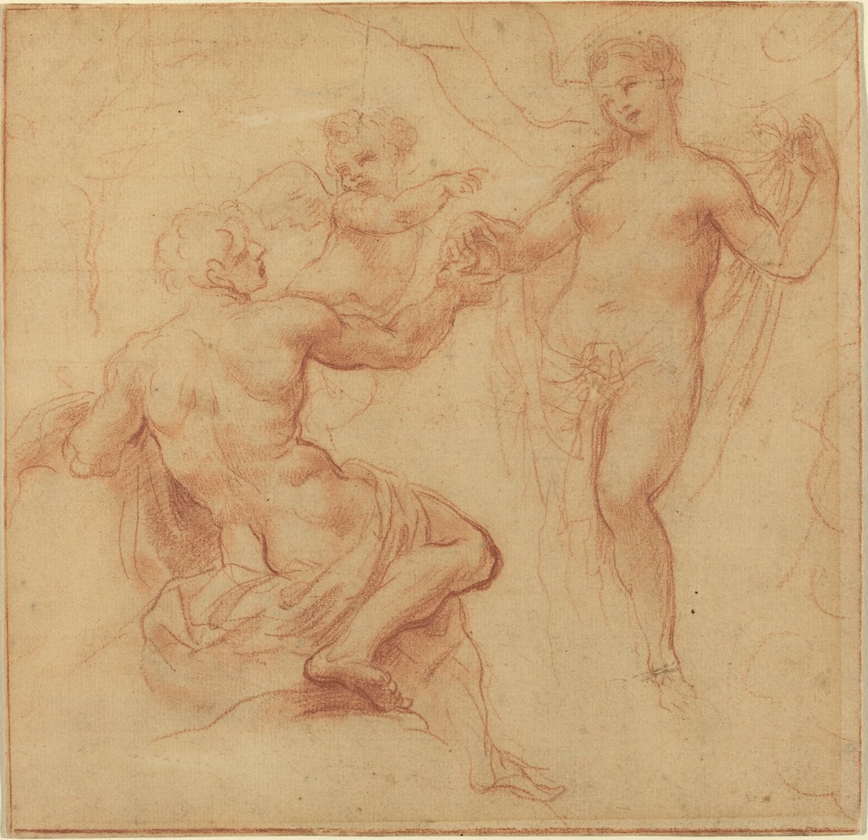 Paris überreicht Venus den Apfel von Francesco Albani