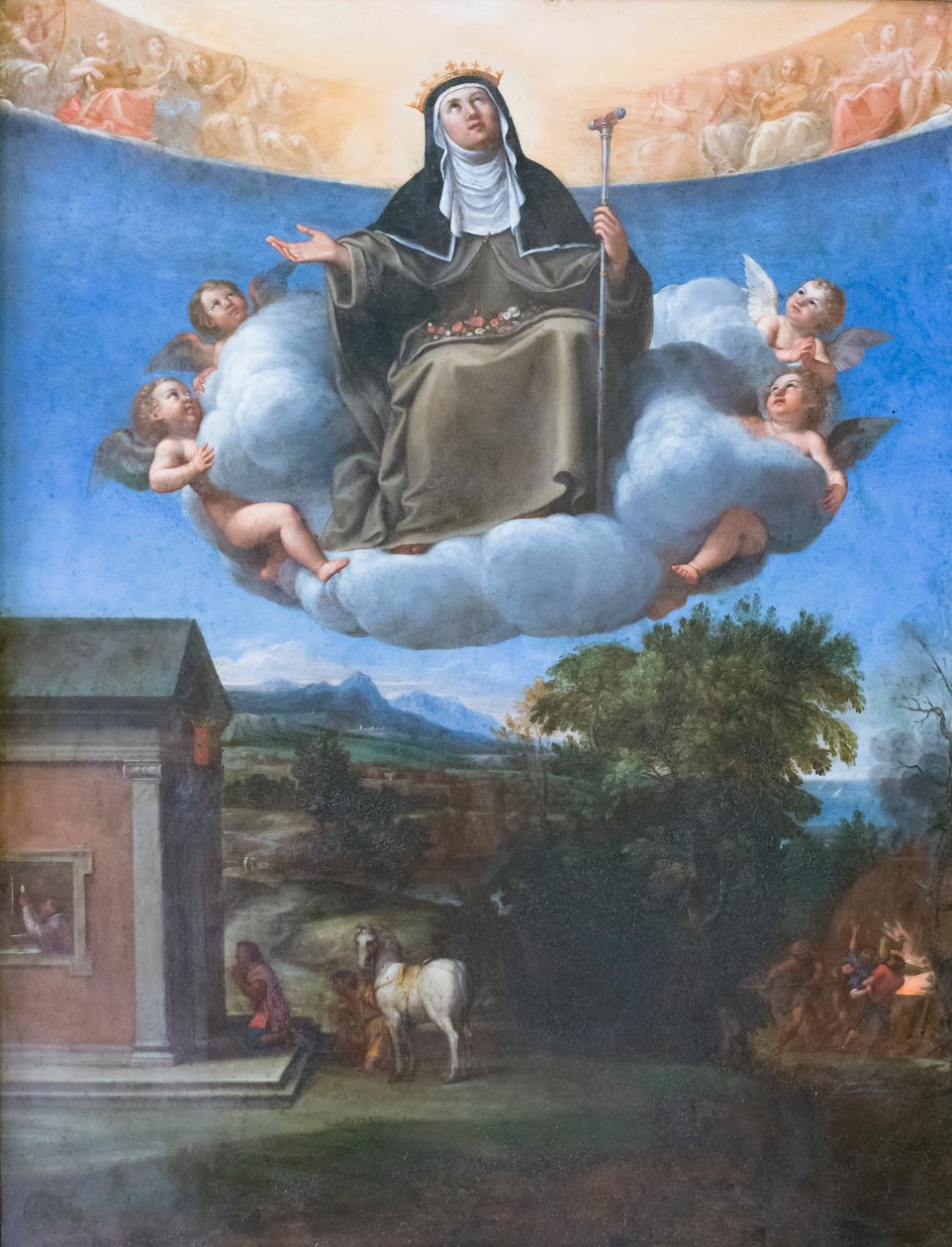 St. Elisabeth in Herrlichkeit von Francesco Albani