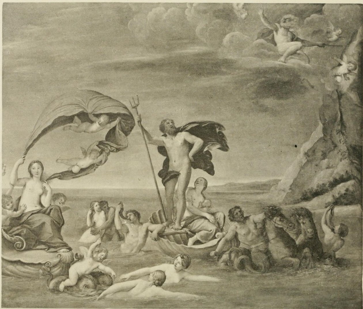 Das maritime Reich, Neptun und Amphitrite von Francesco Albani