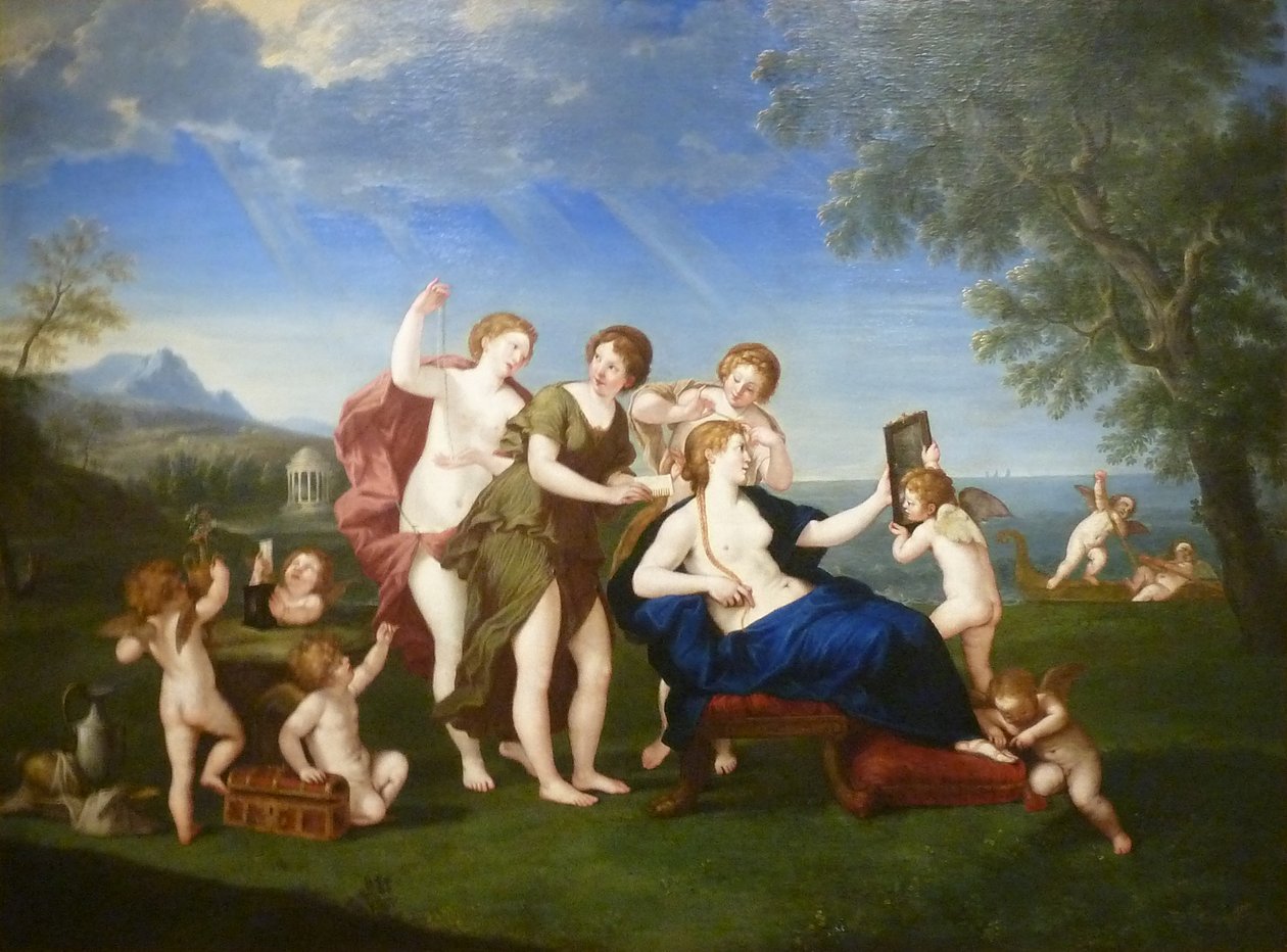 Toilette der Venus von Francesco Albani