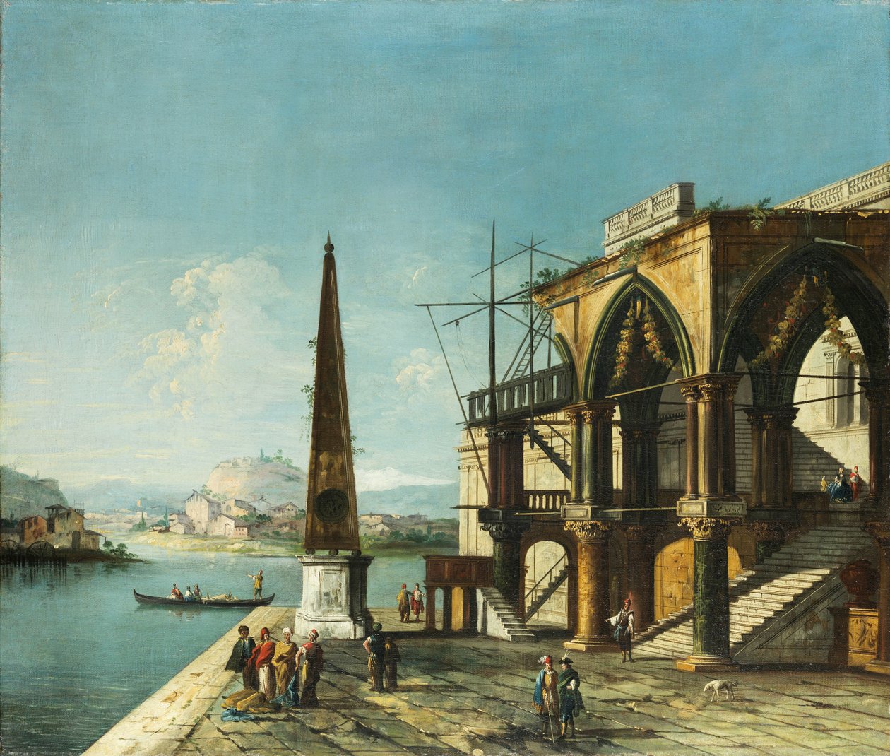 Francesco Albotto Architektonische Capriccio von Francesco Albotto