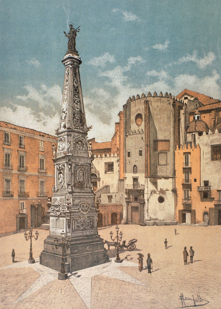 San Domenico Maggiore Platz, in Neapel von Francesco Aversano