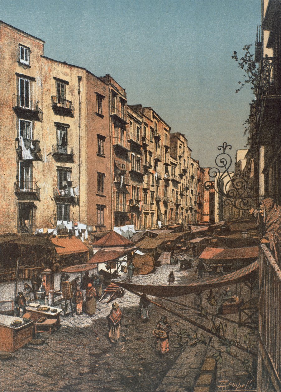 Strada Selleria zum Pendino, in Neapel von Francesco Aversano