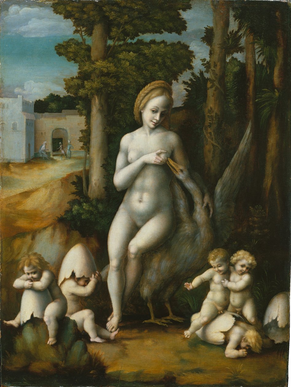 Leda und der Schwan von Francesco Bacchiacca