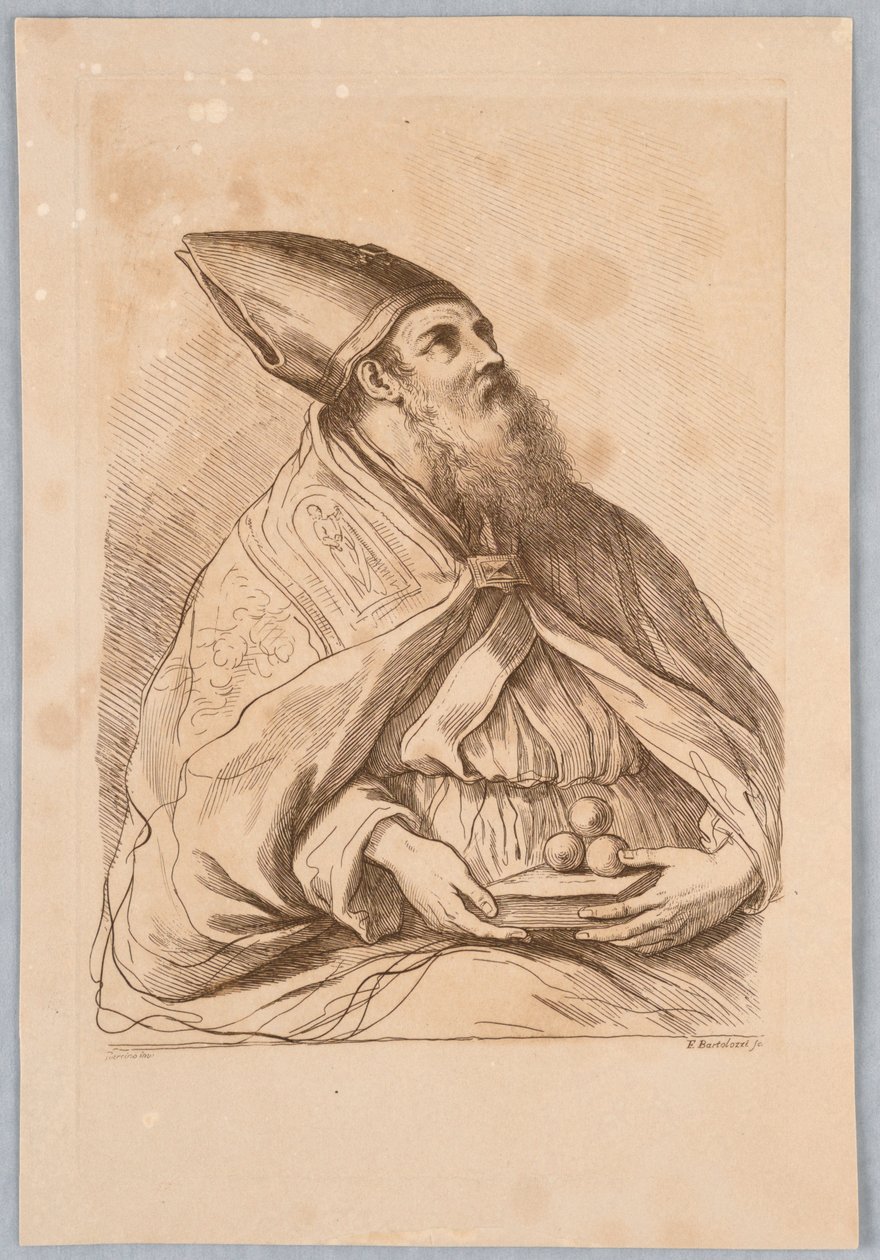 Ein Papst mit einem Buch von Francesco Bartolozzi