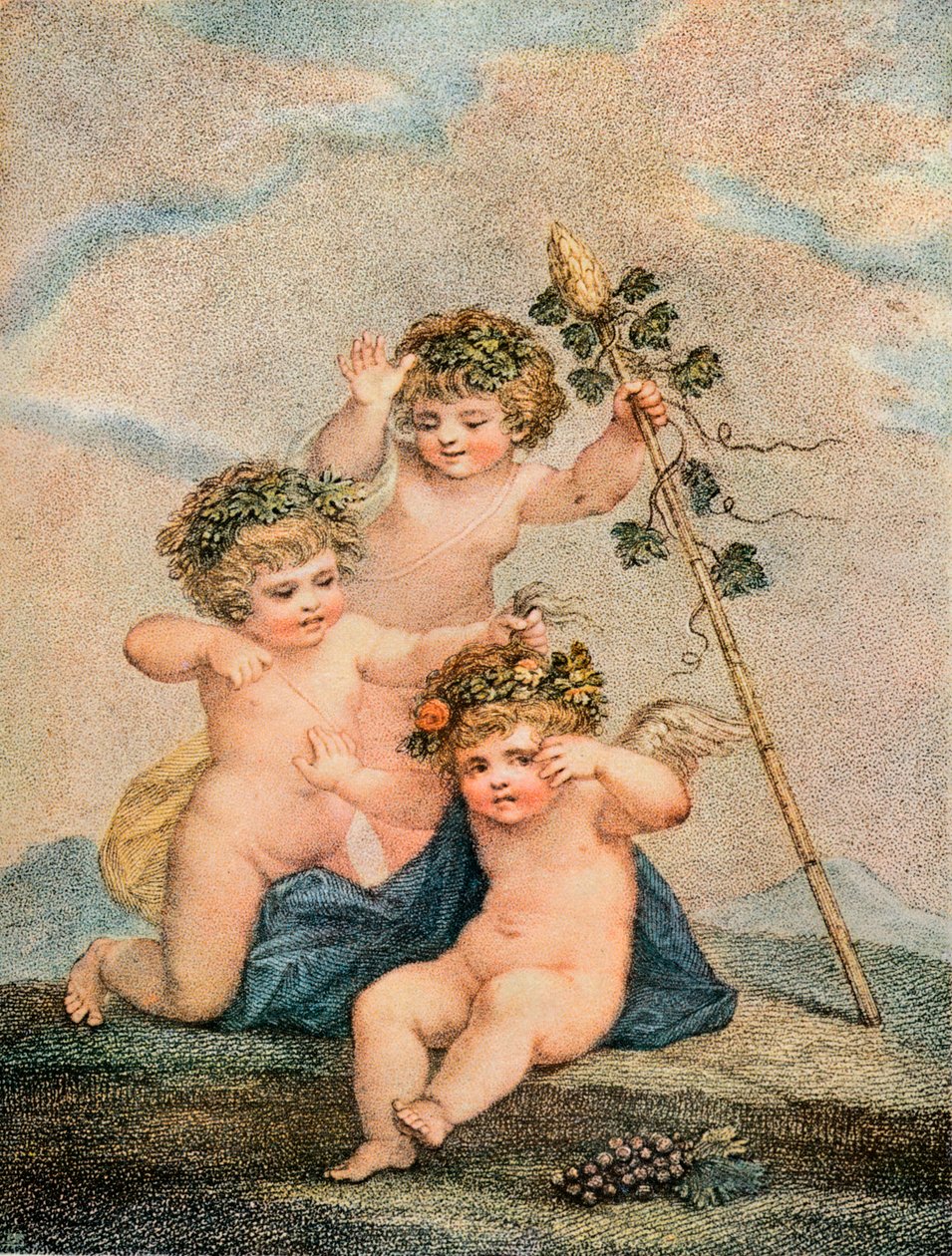 Amoretten, 18. Jahrhundert von Francesco Bartolozzi