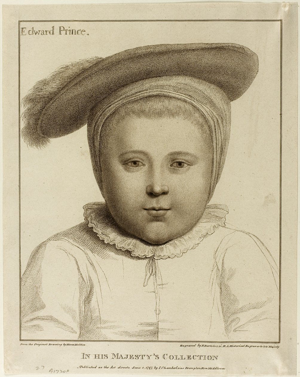 Edward, Prinz von Wales von Francesco Bartolozzi