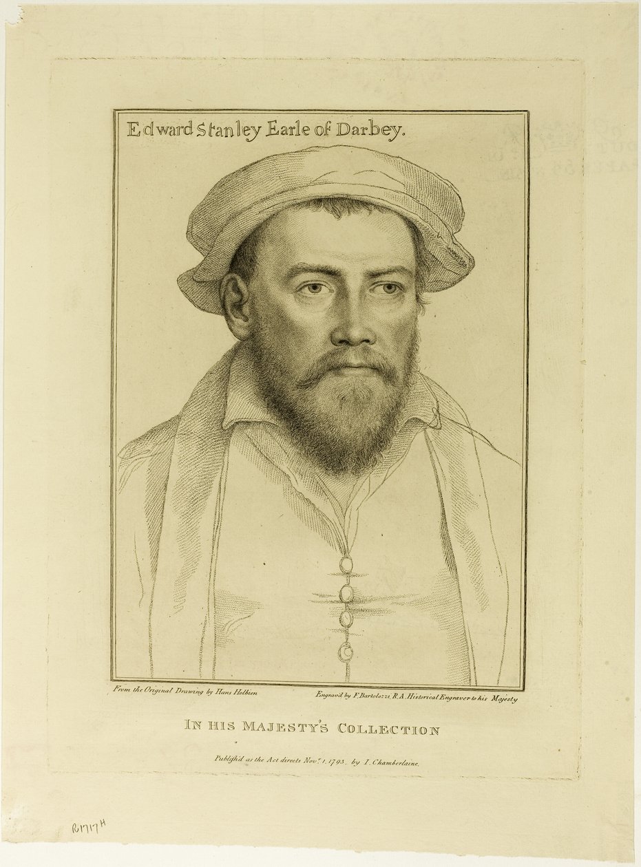 Edward Stanley, Earl of Derby von Francesco Bartolozzi