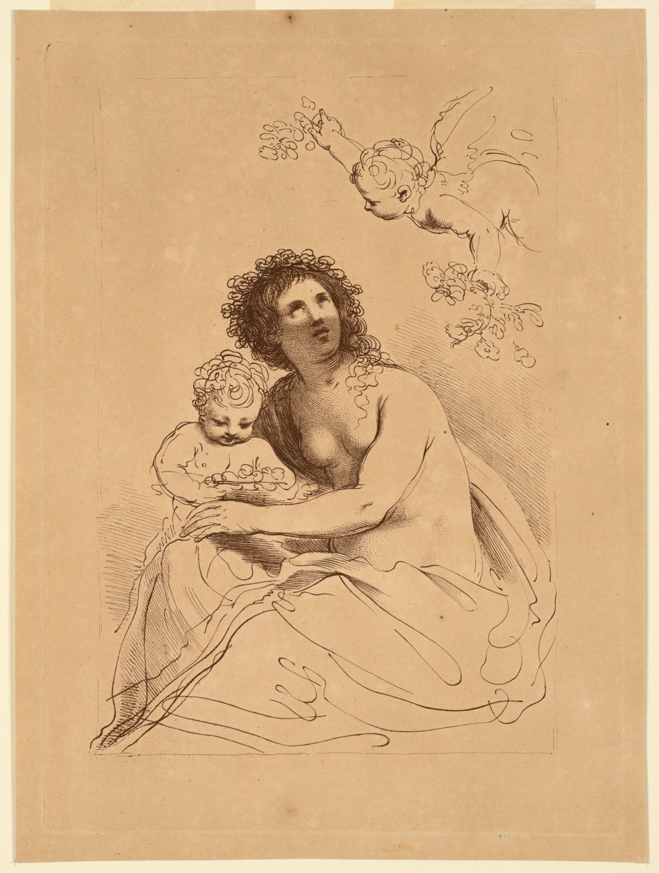 Flora mit Jungen von Francesco Bartolozzi