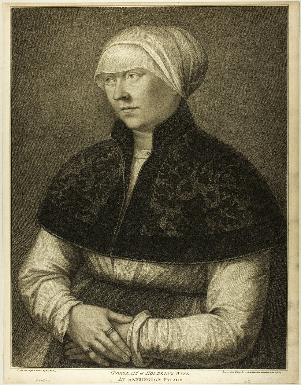 Holbeins Frau von Francesco Bartolozzi
