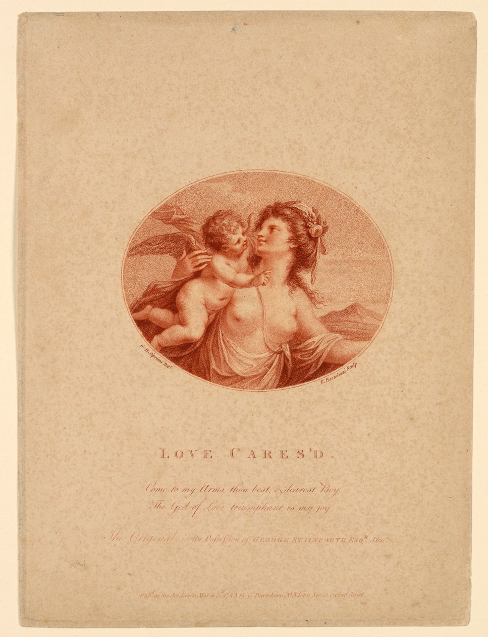 Liebe gestreichelt von Francesco Bartolozzi