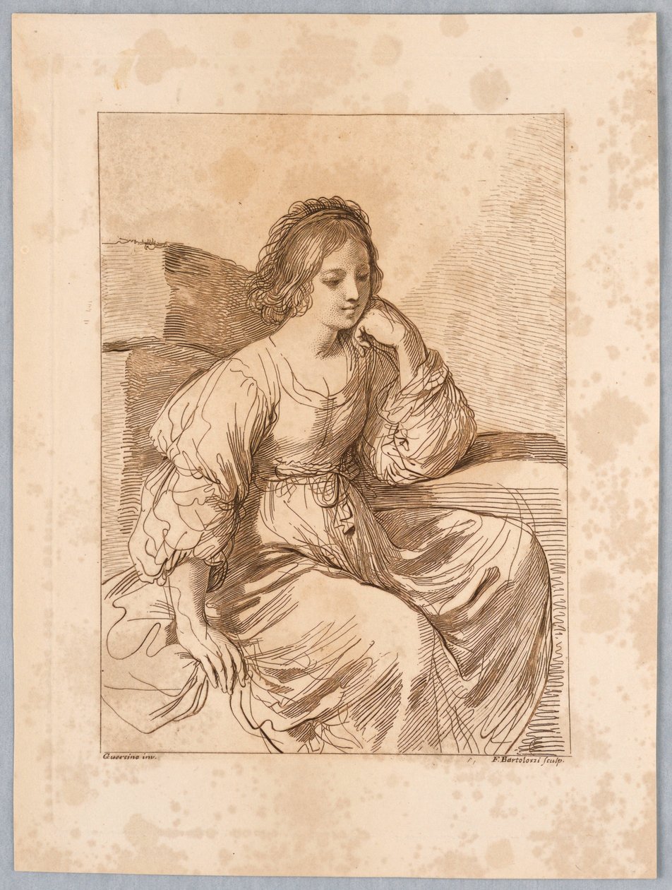 Porträt einer Dame von Francesco Bartolozzi