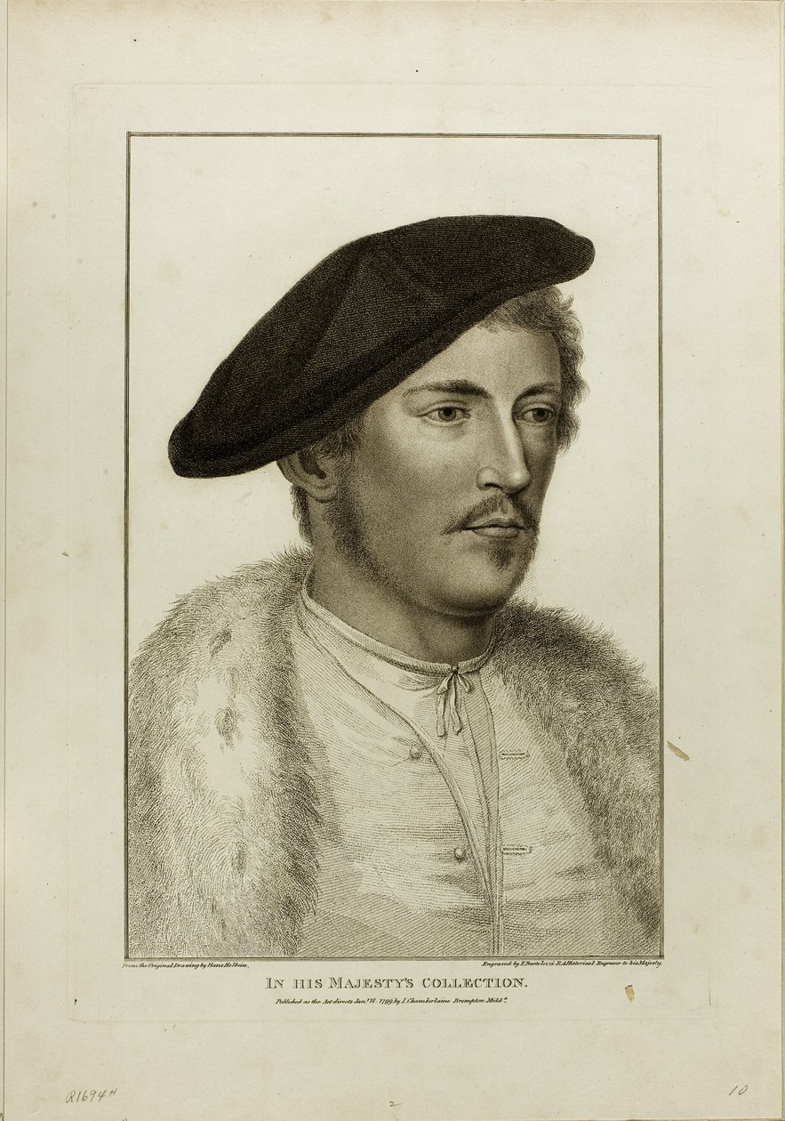 Porträt eines jungen Mannes von Francesco Bartolozzi