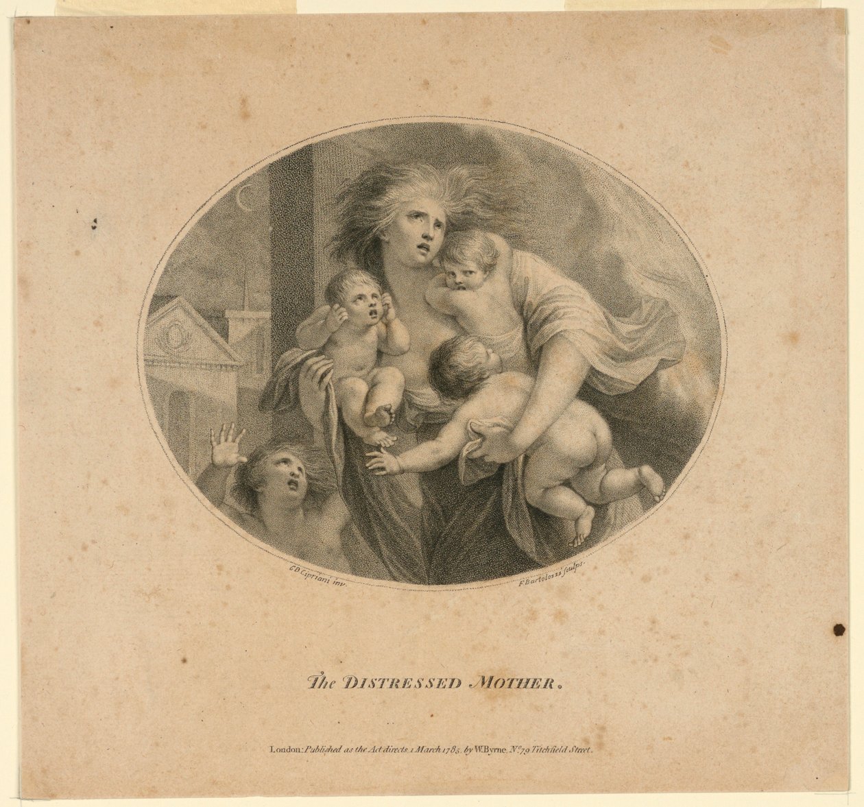 Die verzweifelte Mutter von Francesco Bartolozzi